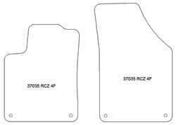 Alfombrillas para Peugeot RCZ 06.2010-2015 MTM Plus