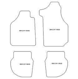 Alfombrillas para Porsche 964 II Targa Carrera 1989-1993 MTM Plus