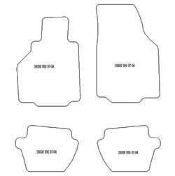 Alfombrillas para Porsche 996 1997-2004 MTM Plus