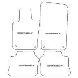 Alfombrillas para Porsche Panamera I 05.2009-2016 MTM Plus