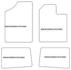 Alfombrillas para Renault Clio II 1998-08.2005 MTM Plus