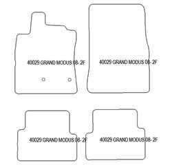 Alfombrillas para Renault Grand Modus II 2008-2012 MTM Plus