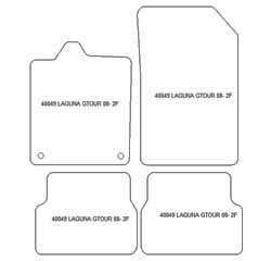 Alfombrillas para Renault Laguna III 5 puertas / Hatchback 07.2007-2015 MTM Plus