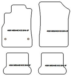 Alfombrillas para Renault Megane III Cabrio 11.2008- MTM Plus