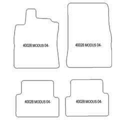 Alfombrillas para Renault Modus I 01.2004-2012 MTM Plus