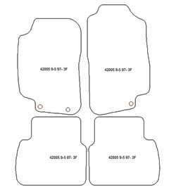 Alfombrillas para Saab 9-5 1997-2010 MTM Plus