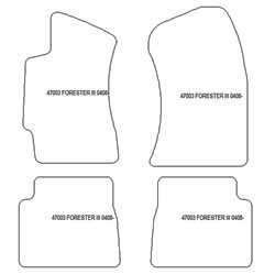 Alfombrillas para Subaru Forester III (SH) 03.2008-2013 MTM Plus