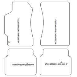 Alfombrillas para Subaru Impreza II 12.2000-09.2005 MTM Plus