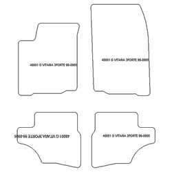 Alfombrillas para Suzuki Grand Vitara I 3 puertas 1998-2004 MTM Plus