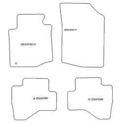 Alfombrillas para Toyota Aygo I 2005-06.2014 MTM Plus