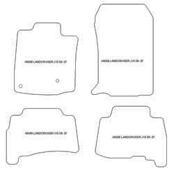 Alfombrillas para Toyota Land Cruiser J150 11.2009-2024 MTM Plus