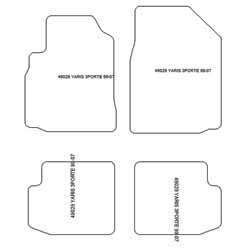 Alfombrillas para Toyota Yaris I 3 puertas 1999-2005 MTM Plus