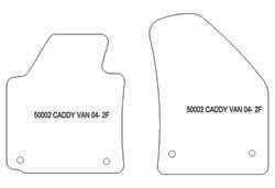 Alfombrillas para Volkswagen Caddy van 2004-10.2020 MTM Plus