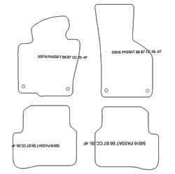 Alfombrillas para Volkswagen Passat (B6) / (B7) Variant 2005-2014 MTM Plus