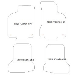 Alfombrillas para Volkswagen Polo III (6N) 1994-2002 MTM Plus