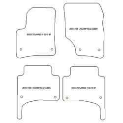 Alfombrillas para Volkswagen Touareg I 2002-2010 MTM Plus