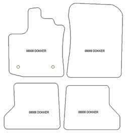 Alfombrillas para Dacia Dokker 2013-09.2021 MTM Plus