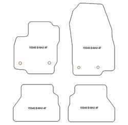Alfombrillas para Ford B-Max 09.2012-2018 MTM Plus