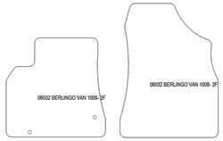 Alfombrillas para Citroen Berlingo van 2008-11.2018 MTM Plus