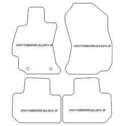 Alfombrillas para Subaru Forester IV (SJ) 02.2013- MTM Plus