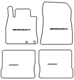 Alfombrillas para Nissan Note (E12) 10.2013- MTM Plus
