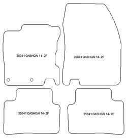 Alfombrillas para Nissan Qashqai II (J11) 02.2014-05.2021 MTM Plus