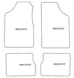 Alfombrillas para Citroen AX 1987-1997 MTM Plus