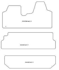 Alfombrillas para Peugeot Expert II bus 2007-2016 MTM Plus