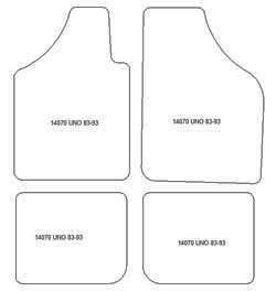 Alfombrillas para Fiat Uno 1983-1993 MTM Plus