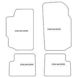 Alfombrillas para Peugeot 406 Coupe 1996-2004 MTM Plus