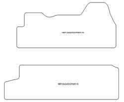 Alfombrillas para Fiat Ducato bus 6 asientos 2006-2014 MTM Plus