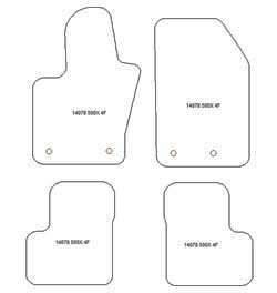 Alfombrillas para Fiat 500X 2015- MTM Plus