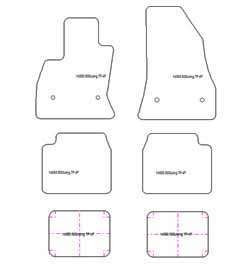 Alfombrillas para Fiat 500L Living 2012- MTM Plus