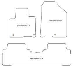 Alfombrillas para Kia Sorento III 02.2015-07.2020 MTM Plus