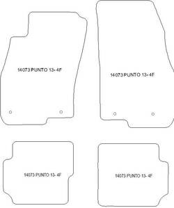 Alfombrillas para Fiat Punto 2013- MTM Plus