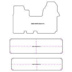 Alfombrillas para Opel Vivaro bus 2001-2014 MTM Plus