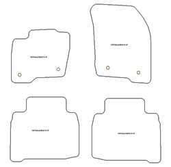 Alfombrillas para Ford S-Max 7 asientos 09.2015- MTM Plus