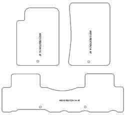 Tappetini per SsangYong Rexton 06.2013-10.2017