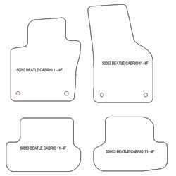 Alfombrillas para Volkswagen New Beetle Cabrio 2011- MTM Plus