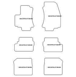 Alfombrillas para Opel Zafira A 7 asientos 1999-04.2005 MTM Plus