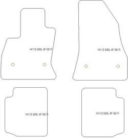 Alfombrillas para Fiat 500L 06.2017- MTM Plus