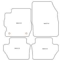 Alfombrillas para Ford Ka III 09.2017-01.2020 MTM Plus