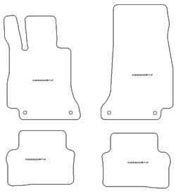 Alfombrillas para Mercedes Clase E (C238) Coupe 04.2017-07.2023 MTM Plus