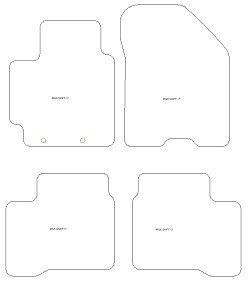 Alfombrillas para Suzuki Swift V tambien Hybrid 05.2017-03.2024 MTM Plus