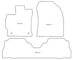 Alfombrillas para Toyota Prius + 2011- MTM Plus