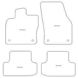 Alfombrillas para Volkswagen T-Roc 12.2017- MTM Plus