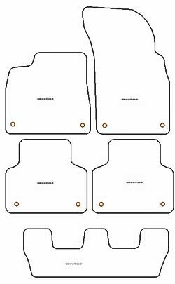 Alfombrillas para Audi Q7 (4M) 7 asientos 06.2015-10.2019 MTM Plus