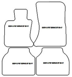 Alfombrillas para BMW Serie 5 (F07) Gran Turismo X-Drive 2009-2017 MTM Plus