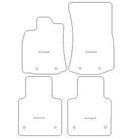 Alfombrillas para Jaguar XJ long 2009-2012 MTM Plus