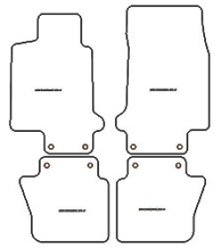 Alfombrillas velour Maserati GranCabrio